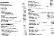 Lézard Café menu