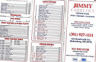 Jimmy's Carryout menu