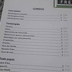 De Campo Freire menu