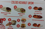 Turkish Delice menu