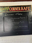 Kevin's Corner Kafe menu