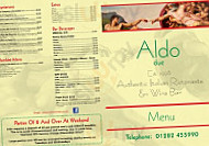 Aldo Due menu