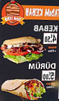 Tadim Kebab menu
