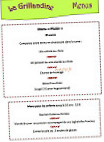 La Grillandine menu