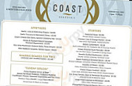 Coast At Glendower menu
