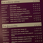 Pizza Martine menu