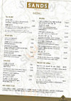 Sands Grill menu
