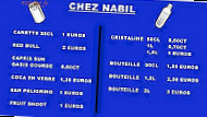 Chez Nabil menu
