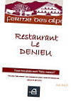 Restaurant Denieu menu