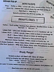 Brady's menu