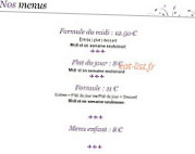 Hotel Les Pyrenees Restaurant menu