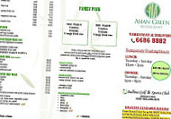 Asian Green menu