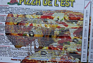 Pizza De L'est menu