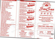 Sun Sun menu