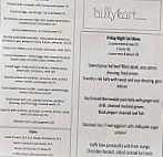 Billy Kart Kitchen menu