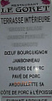 Bouchon Beaunois Le Goret menu
