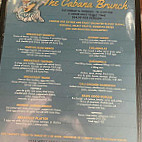 Cabana menu