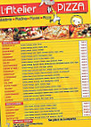 Atelier Pizza menu