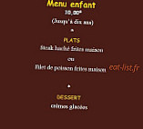 Restaurant l'Alambic menu