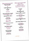 Le Chalet du Mont Roland menu