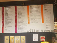 Villarosa Pizzeria menu
