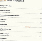 La Marine Du Cap menu