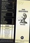 The Red Lion menu
