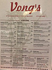 Vongs menu