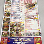Godalming Kebab Centre menu