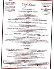 Cafe Lucia menu