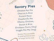 Flaky Crust Pies menu