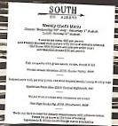 South on Albany menu
