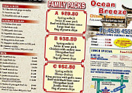 Ocean Breeze Chinese menu