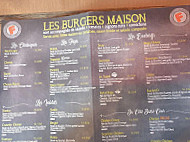 Frank Burgers menu