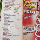 Imperial Garden menu