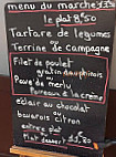 Cafe des Halles menu