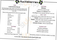 Huckleberries menu
