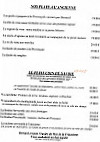 Le Mas de la Frigoulette Restaurant menu
