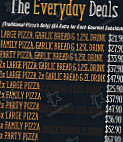 Salisbury Pizza Kitchen menu