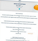 Bateau Restaurant Hermès menu
