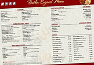 Bombay Butler menu