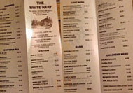 White Hart Pub menu