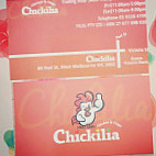 Chickilia menu