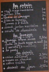 Brasserie Des Vosges menu