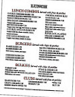 Fox Towne Coffee Shoppe menu
