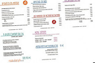 Restaurant Le 16 menu