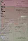 Le Bistro Du Fromager menu
