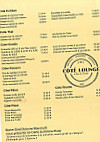 Côté Lounge menu