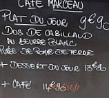 Cafe Marceau menu