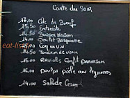 Brasserie le Bistroquet menu